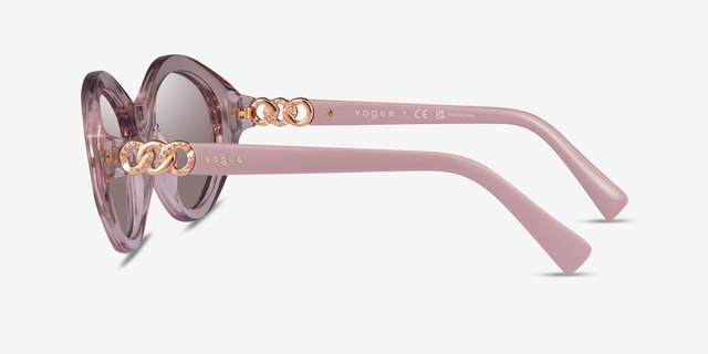 Vogue Eyewear VO5576SB Clear Pink PlasticSunglass Frames from EyeBuyDirect, Side View