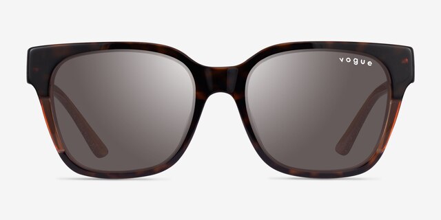 Vogue Eyewear VO5558SF Brown Tortoise AcetateSunglass Frames from EyeBuyDirect, Front View