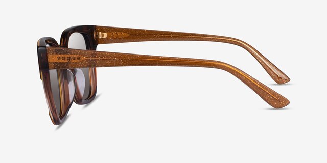 Vogue Eyewear VO5558SF Brown Tortoise AcetateSunglass Frames from EyeBuyDirect, Side View