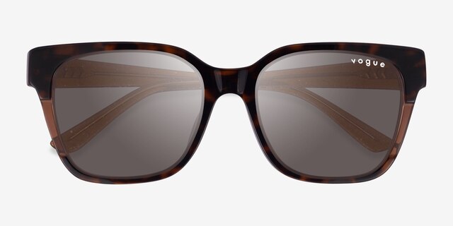 Vogue Eyewear VO5558SF Brown Tortoise AcetateSunglass Frames from EyeBuyDirect, Closed View