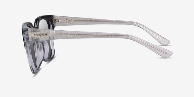 Vogue Eyewear VO5558SF Black Clear AcetateSunglass Frames from EyeBuyDirect, Side View