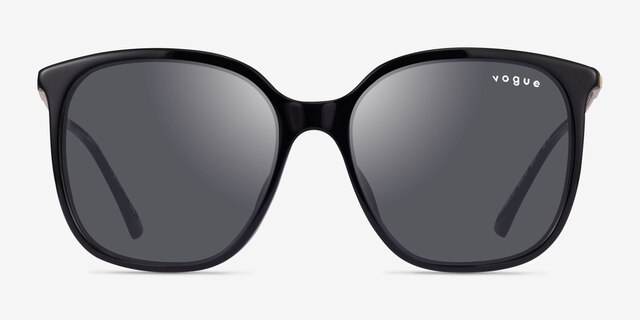 Vogue Eyewear VO5564SF Shiny Black AcetateSunglass Frames from EyeBuyDirect, Front View