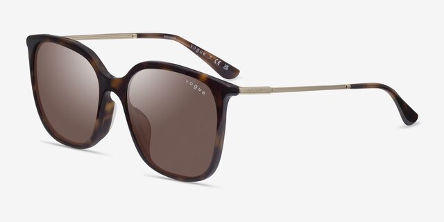 Vogue Eyewear VO5564SF Dark Tortoise AcetateSunglass Frames from EyeBuyDirect, Angle View