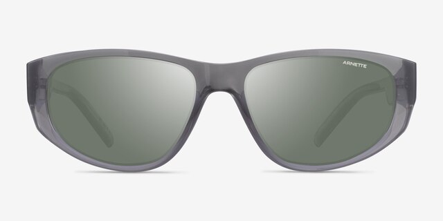 ARNETTE Daemon Shiny Gray PlasticSunglass Frames from EyeBuyDirect, Front View