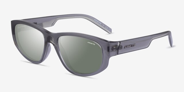 ARNETTE Daemon Shiny Gray PlasticSunglass Frames from EyeBuyDirect, Angle View