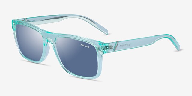 ARNETTE Bandra Clear Green PlasticSunglass Frames from EyeBuyDirect, Angle View