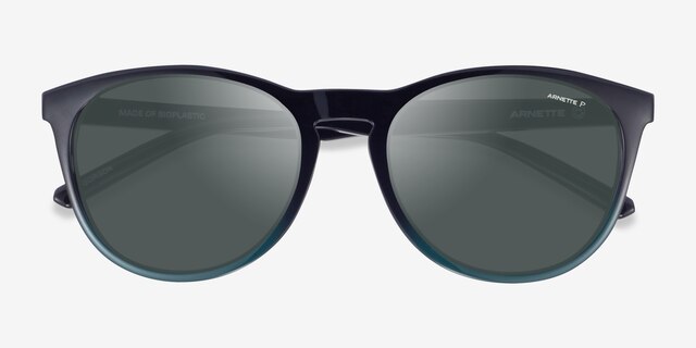 ARNETTE Gorgon Black Green PlasticSunglass Frames from EyeBuyDirect, Closed View