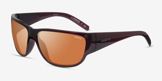 ARNETTE Wolflight Dark Red PlasticSunglass Frames from EyeBuyDirect, Angle View