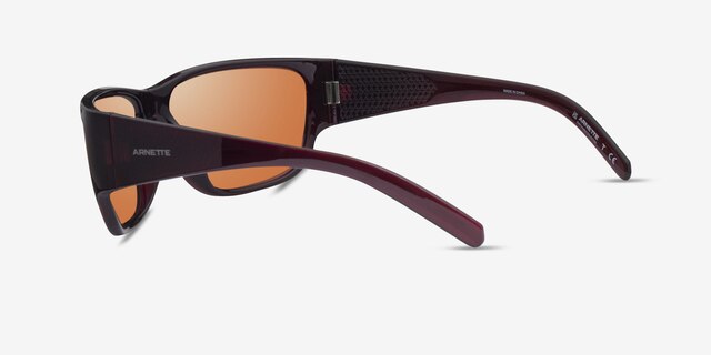 ARNETTE Wolflight Dark Red PlasticSunglass Frames from EyeBuyDirect, Side View