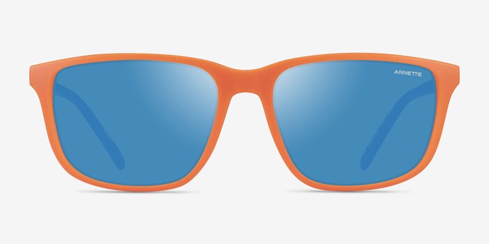 ARNETTE Pirx Matte Orange Blue Plastic Sunglass Frames from EyeBuyDirect