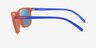 ARNETTE Pirx Matte Orange Blue PlasticSunglass Frames from EyeBuyDirect, Side View