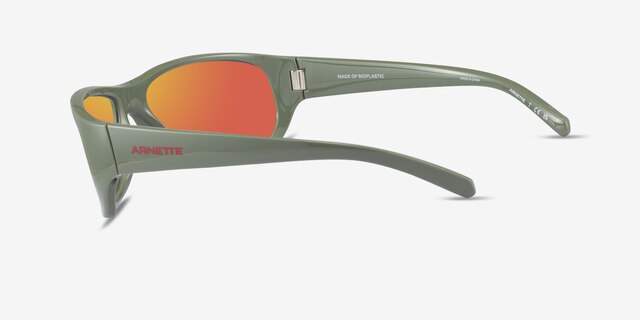 ARNETTE Uka-Uka Green PlasticSunglass Frames from EyeBuyDirect, Side View