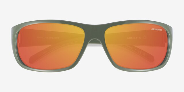 ARNETTE Uka-Uka Green PlasticSunglass Frames from EyeBuyDirect, Closed View