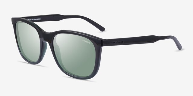 ARNETTE Woland Black Clear Green PlasticSunglass Frames from EyeBuyDirect, Angle View