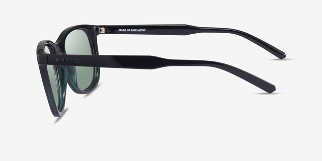 ARNETTE Woland Black Clear Green PlasticSunglass Frames from EyeBuyDirect, Side View