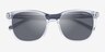 ARNETTE Woland Clear PlasticSunglass Frames from EyeBuyDirect, Closed View