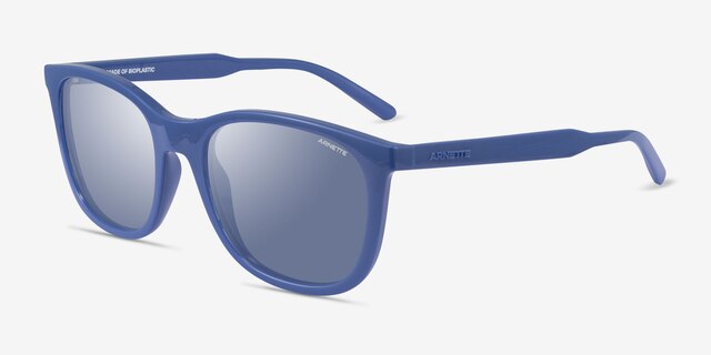 ARNETTE Woland Blue PlasticSunglass Frames from EyeBuyDirect, Angle View