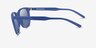 ARNETTE Woland Blue PlasticSunglass Frames from EyeBuyDirect, Side View