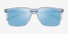 ARNETTE Trigon Clear Gray PlasticSunglass Frames from EyeBuyDirect, Closed View