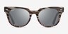 Ray-Ban RB2168 Meteor Gray Brown Striped AcétateSoleil de Lunette de vue d'EyeBuyDirect, Vue de Face
