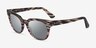 Ray-Ban RB2168 Meteor Gray Brown Striped AcétateSoleil de Lunette de vue d'EyeBuyDirect, Vue d'Angle