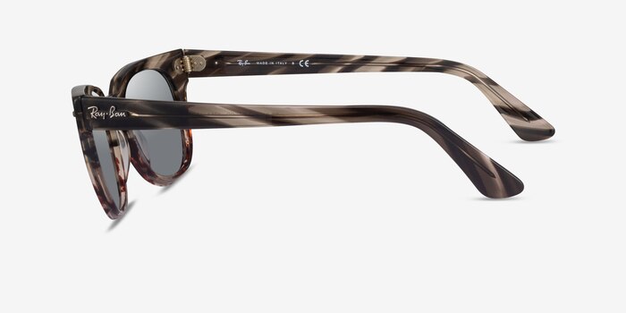 Ray-Ban RB2168 Meteor Gray Brown Striped Acetate Sunglass Frames from EyeBuyDirect