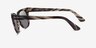 Ray-Ban RB2168 Meteor Gray Brown Striped AcétateSoleil de Lunette de vue d'EyeBuyDirect, Vue de Côté