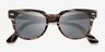 Ray-Ban RB2168 Meteor Gray Brown Striped AcétateSoleil de Lunette de vue d'EyeBuyDirect, Vue Rapprochée