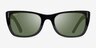 Ray-Ban Caribbean Shiny Black AcetateSunglass Frames from EyeBuyDirect, Front View