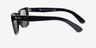 Ray-Ban Caribbean Shiny Black AcetateSunglass Frames from EyeBuyDirect, Side View