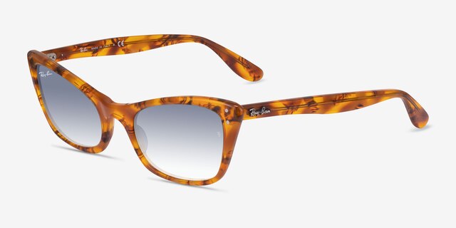 Ray-Ban RB2299 Amber Tortoise AcetateSunglass Frames from EyeBuyDirect, Angle View