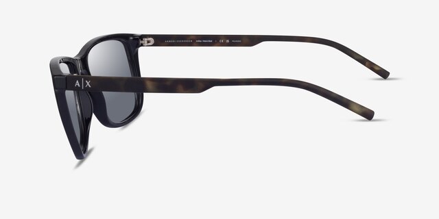 Armani Exchange AX4070S Shiny Black PlasticSunglass Frames from EyeBuyDirect, Side View