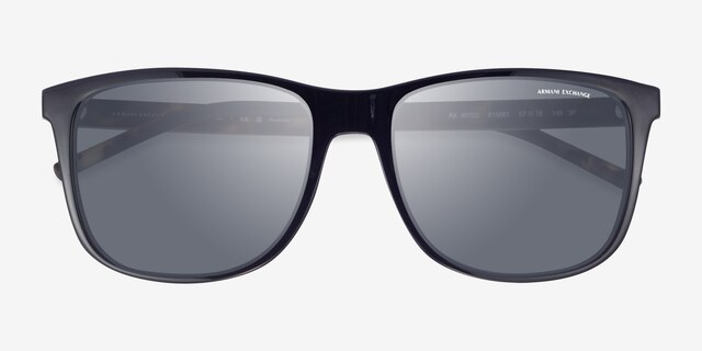 Armani Exchange AX4070S Shiny Black PlasticSunglass Frames from EyeBuyDirect, Closed View