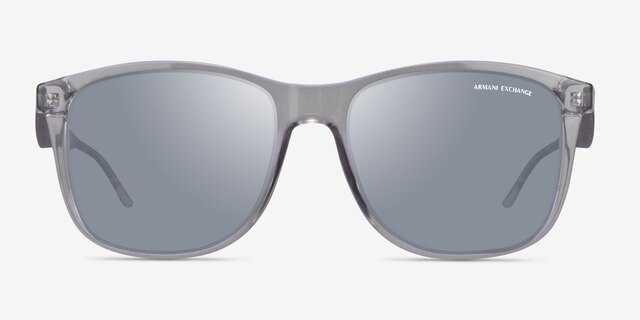 Armani Exchange AX4070S Clear Gray PlasticSunglass Frames from EyeBuyDirect, Front View