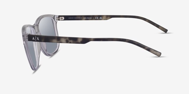 Armani Exchange AX4070S Clear Gray PlasticSunglass Frames from EyeBuyDirect, Side View