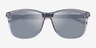 Armani Exchange AX4070S Clear Gray PlasticSunglass Frames from EyeBuyDirect, Closed View
