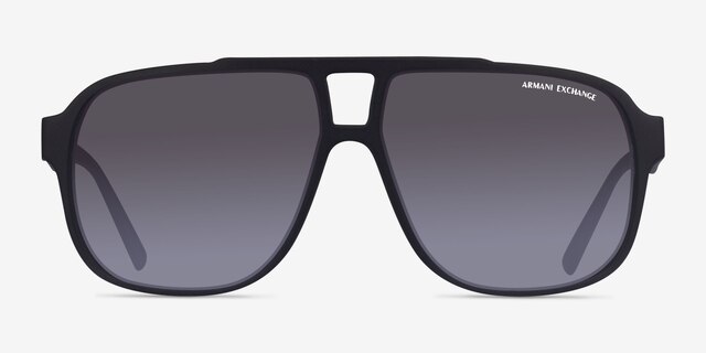 Armani Exchange AX4104S Matte Black PlasticSunglass Frames from EyeBuyDirect, Front View