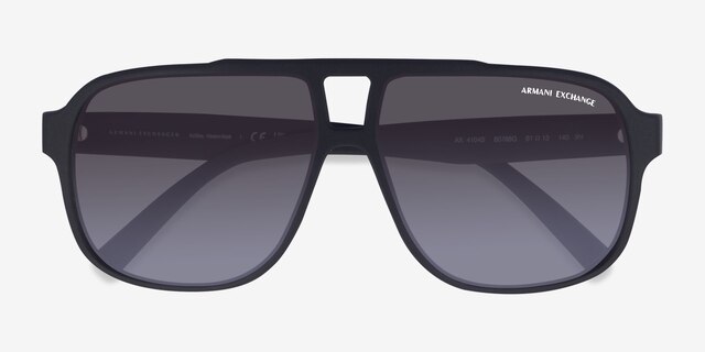 Armani Exchange AX4104S Matte Black PlasticSunglass Frames from EyeBuyDirect, Closed View