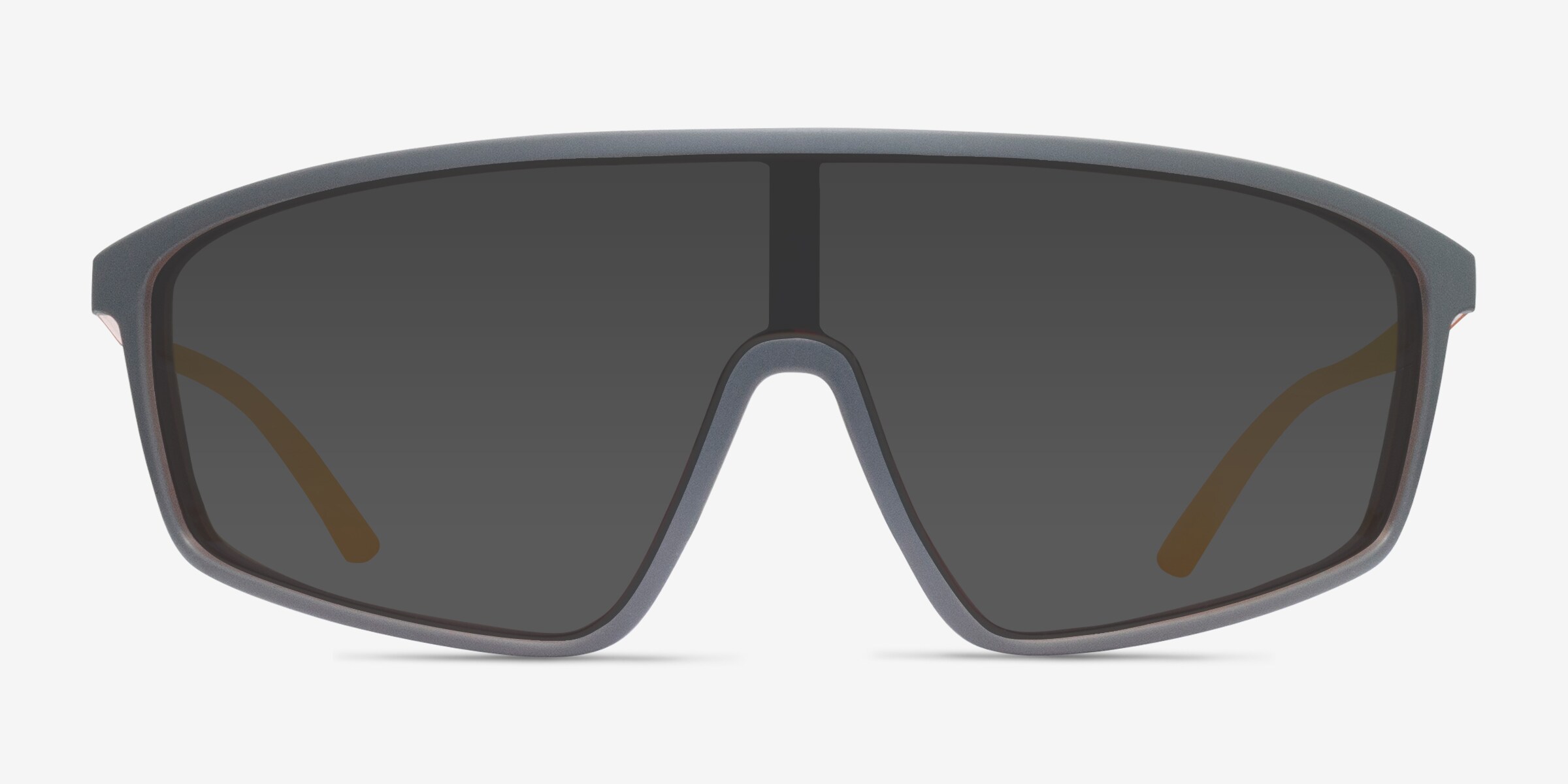 Armani Exchange AX4119S - Rectangle Matte Gray Frame Sunglasses