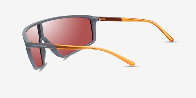 Armani Exchange AX4119S Matte Gray PlasticSunglass Frames from EyeBuyDirect, Side View