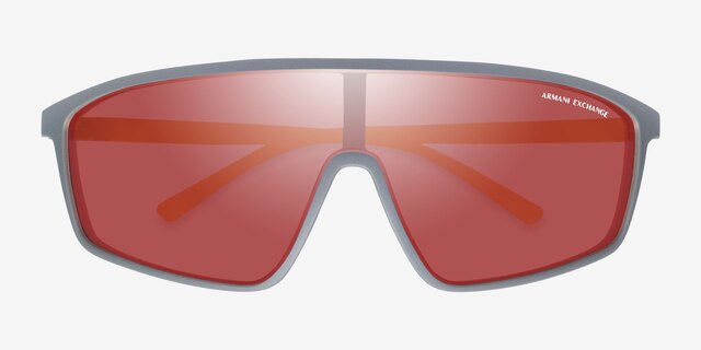 Armani Exchange AX4119S Matte Gray PlasticSunglass Frames from EyeBuyDirect, Closed View