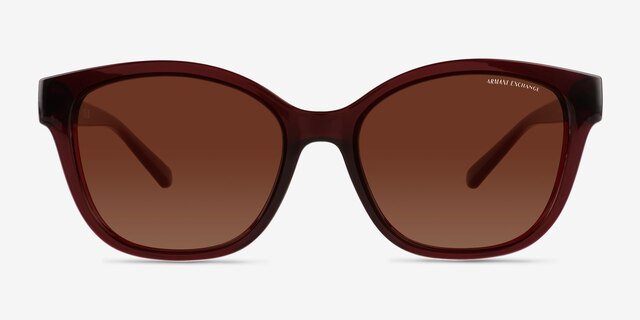 Armani Exchange AX4127S Dark Red AcetateSunglass Frames from EyeBuyDirect, Front View