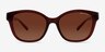 Armani Exchange AX4127S Dark Red AcetateSunglass Frames from EyeBuyDirect, Front View