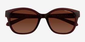 Armani Exchange AX4127S Dark Red Acétate Soleil de Lunette de vue d'EyeBuyDirect, Vue Rapprochée