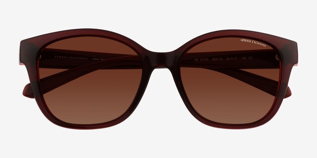 Armani Exchange AX4127S Dark Red AcetateSunglass Frames from EyeBuyDirect, Closed View