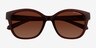 Armani Exchange AX4127S Dark Red AcetateSunglass Frames from EyeBuyDirect, Closed View