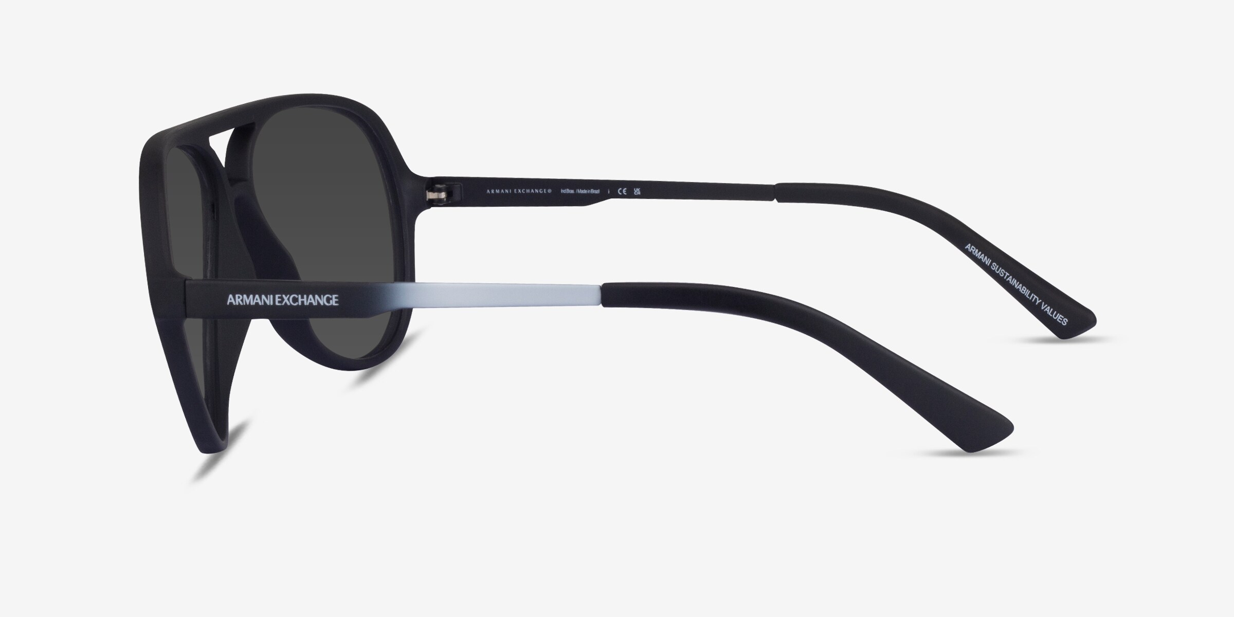 Armani Exchange AX4133S - Aviator Matte Black Frame Prescription