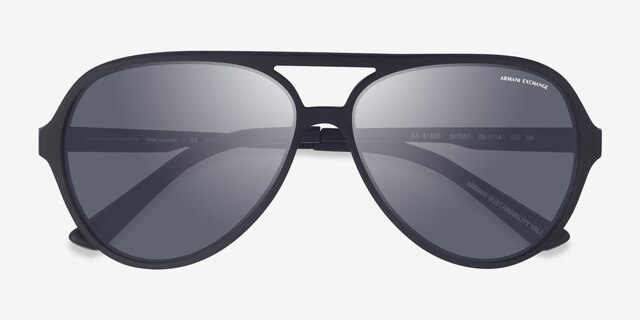 Armani Exchange AX4133S Matte Black Eco-friendlySunglass Frames from EyeBuyDirect, Closed View