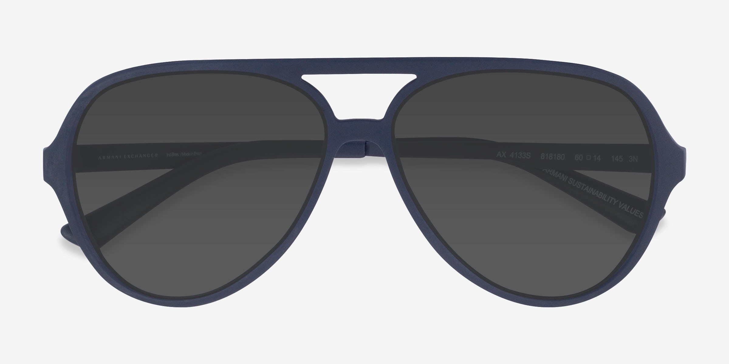 Armani Exchange AX4133S - Aviator Matte Black Frame Prescription