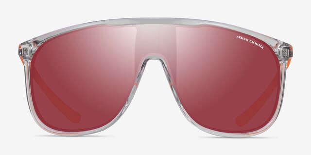 Armani Exchange AX4137SU Shiny Crystal PlastiqueSoleil de Lunette de vue d'EyeBuyDirect, Vue de Face